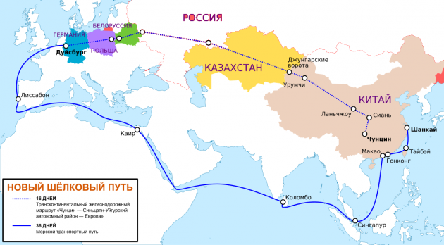 Активные инвестиции Китая в Новый Шелковый Путь